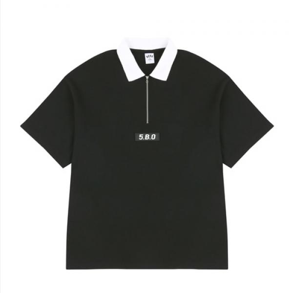 5.B.O COLLAR T-SHIRTS_black