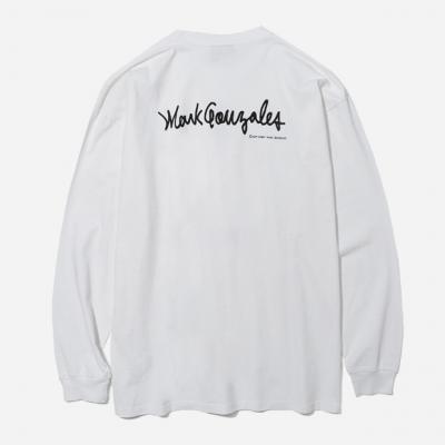 (LT03) LOGO LONG SLEEVE-WHITE