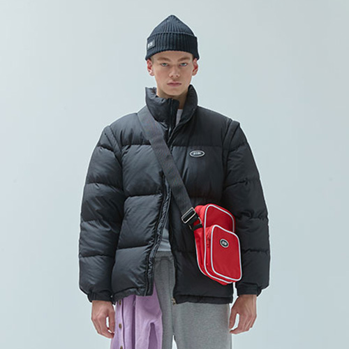 2WAY SLOGAN DUCK DOWN е_black