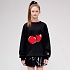 BIG CHERRY SWEATSHIRT IS [BLACK]