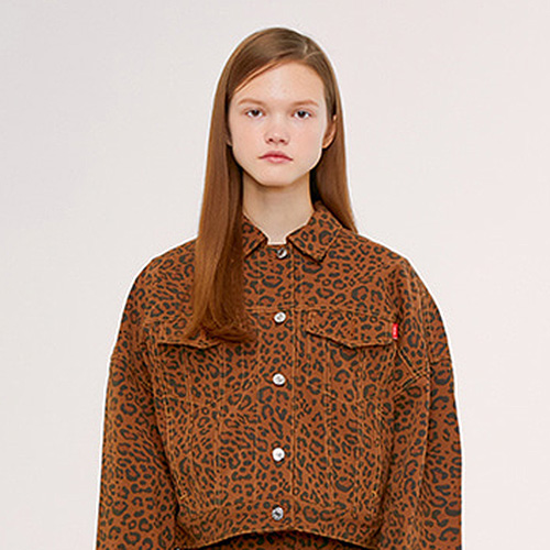 TRUCKER JACKET IS [LEOPARD]