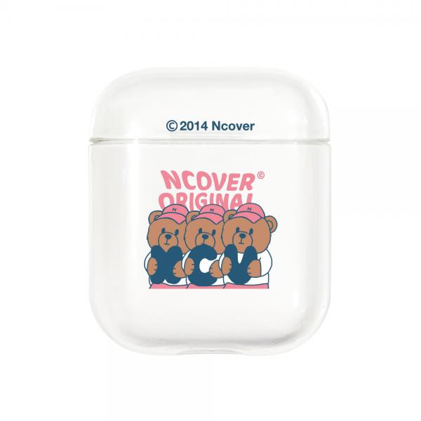 Ncv alphabet bruin-pink(airpods clear jelly)