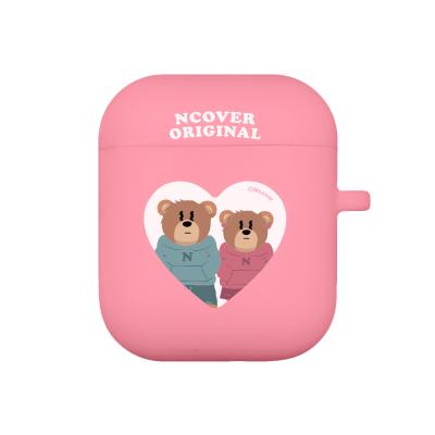 Couple hoodie bruin-pink(airpods jelly)