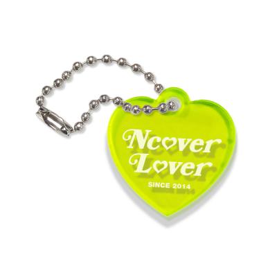 Heart lover-neon green(key ring)