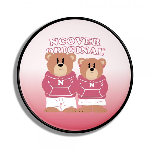 Gradation couple hoodie bruin-pink(smart tok)