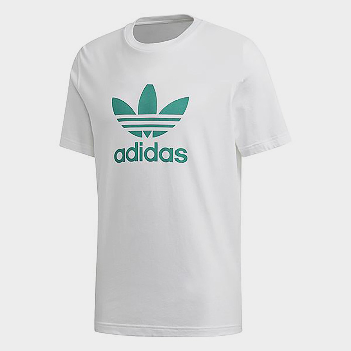 (FM3789) TREFOIL TEE-WHITE/FUTURE HYDRO