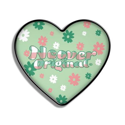 Flower gingham logo-green(heart tok)
