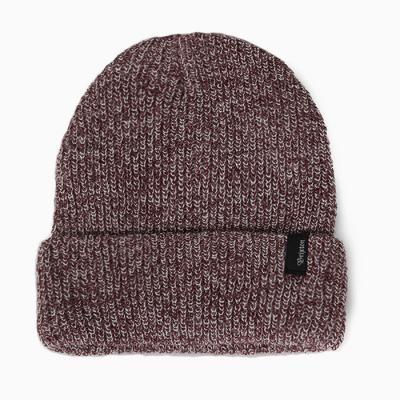 HEIST BEANIE-BURGUNDY HEATHER