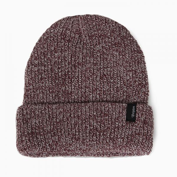 HEIST BEANIE-BURGUNDY HEATHER