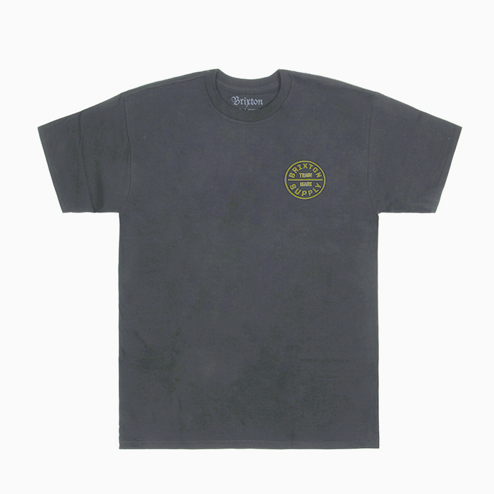 OATH S/S TEE-CHARCOAL/GOLD