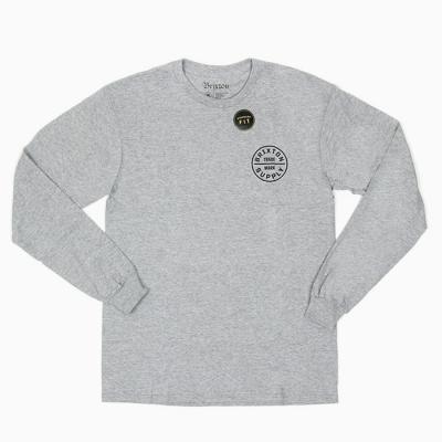 OATH L/S TEE-HEATHER GREY