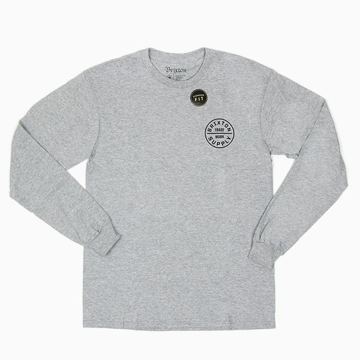 OATH L/S TEE-HEATHER GREY