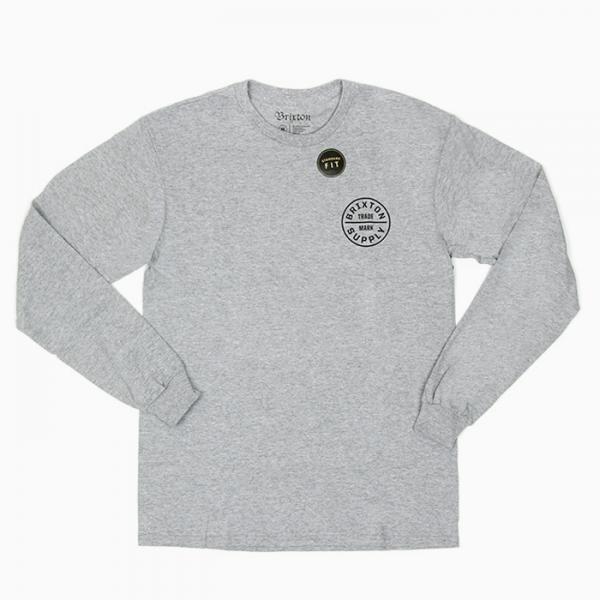 OATH L/S TEE-HEATHER GREY