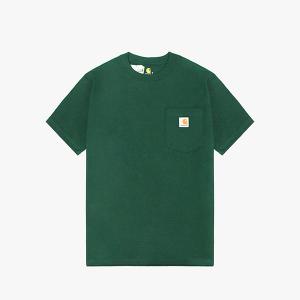 (K87) 워크 포켓 반팔티 HUNTER GREEN (HTG)