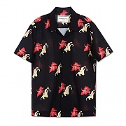 MAN ANDERSSON ALOHA SHIRT-BLACK/RED