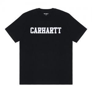 (I018486) COLLEGE T-SHIRT-BLK/WHT