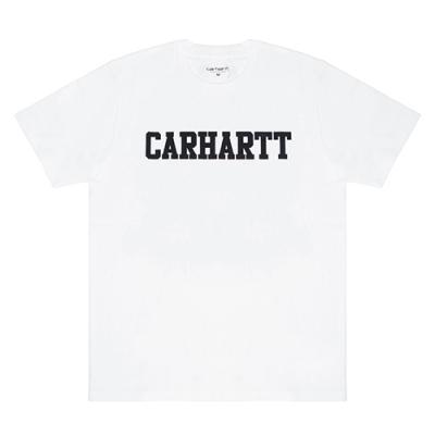 (I018486) COLLEGE T-SHIRT-WHT/BLK
