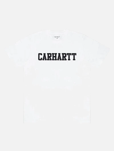 (I018486) COLLEGE T-SHIRT-WHT/BLK
