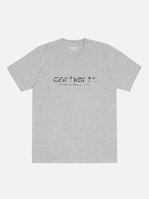 (I017144) WIP SCRIPT T-SHIRT-GREY HEATHER/CAMO DUCK
