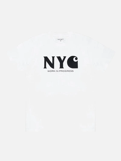 (I017984) NEW YORK CITY T-SHIRT-WHT/BLK
