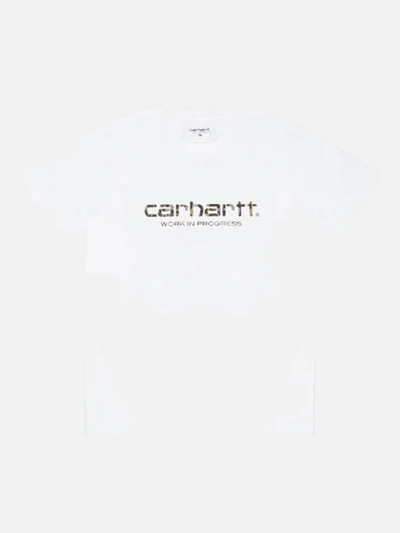 (I017144) WIP SCRIPT T-SHIRT-WHT/CAMO
