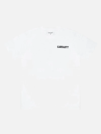 (I019638)WIP S/S COLLEGE SCRIPT LT T-SHIRT-WHT