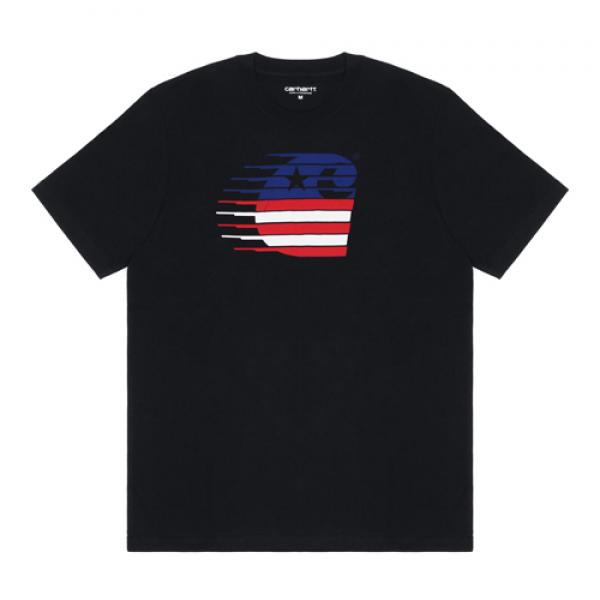 (I021140)WIP S/S MOTION T-SHIRT-BLK