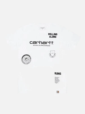 (I021343) RUINS SCRIPT T-SHIRT-WHT