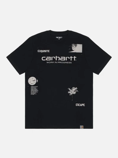 (I021344)WIP S/S ESCAPE SCRIPT T-SHIRT-BLK