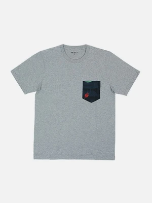 레스터 포켓 반팔티(I017127) GREY HEATHER