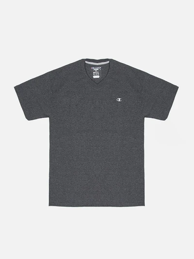 (T4651) 가슴로고 V넥 반팔티 GRANITE HEATHER