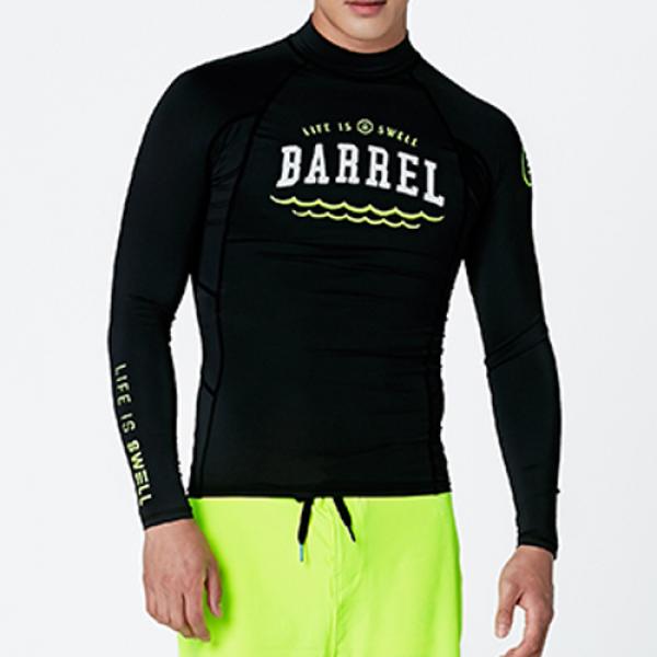 SWELL MEN RASHGUARD V3-BLACK