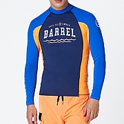 SWELL MEN RASHGUARD V3-BLUE-NAVY-PEACH