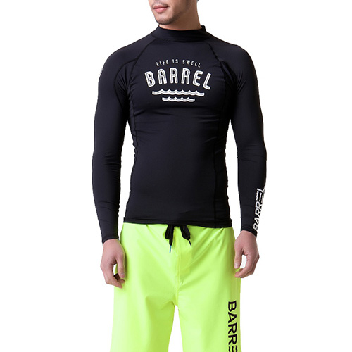 SWELL MEN RASHGUARD V2-BLACK