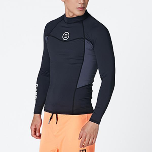 CIRCLE RASHGUARD-BLACK-GREY