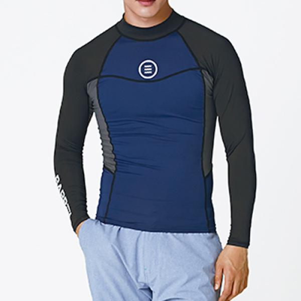 CIRCLE RASHGUARD-NAVY-D.HAWAII