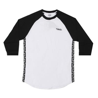 GRECO STRIPE BASEBALL RAGLAN-BLK/WHT(1570115)