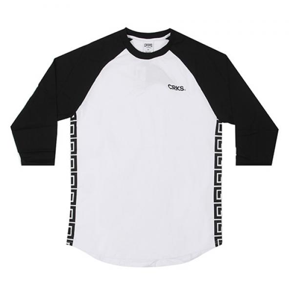 GRECO STRIPE BASEBALL RAGLAN-BLK/WHT(1570115)