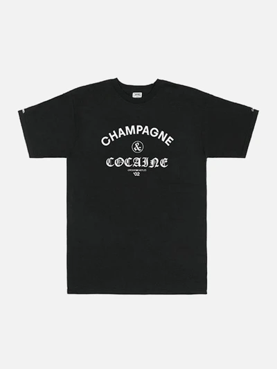 CHAMPAGNE & COCAIN SS TEE - BLK(1520704)