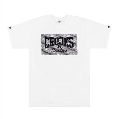 SKEWED CORE LOGO SS TEE - WHT(1540700)