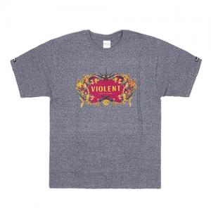 VIOLENCE TEE-SPECKLE BLK (1420717)