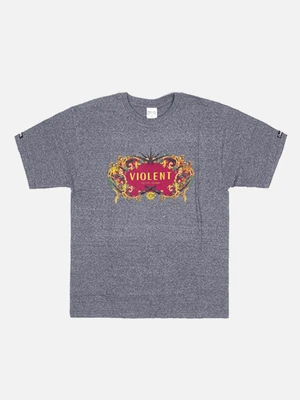VIOLENCE TEE-SPECKLE BLK (1420717)