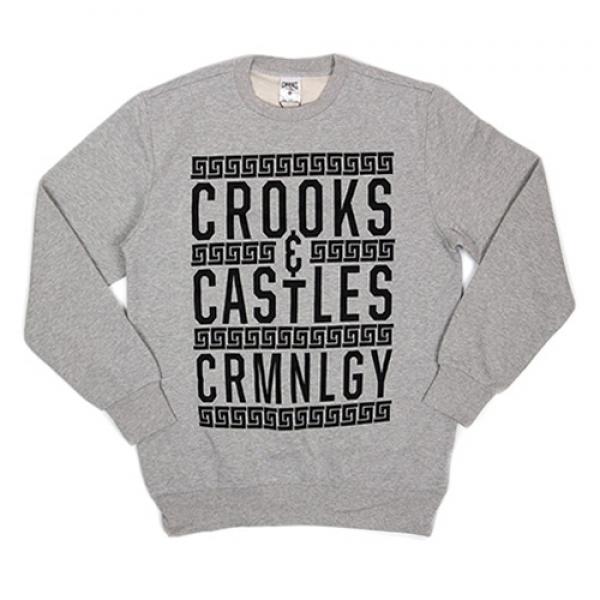 CRIMINOLOGY CREWNECK - HEATHER GREY(1520117)