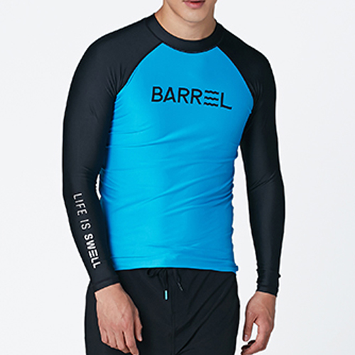 OG SUN RASHGUARD-AQUA BLUE-BLACK