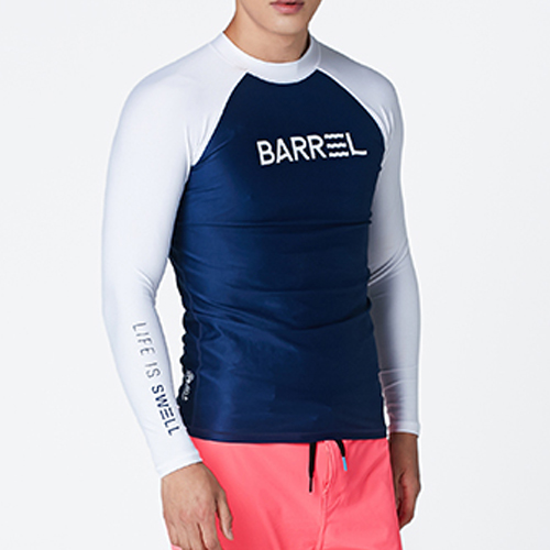 OG SUN RASHGUARD-NAVY-WHITE