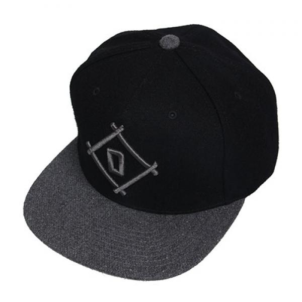 STICK BALL SNAPBACK HAT-BLACK