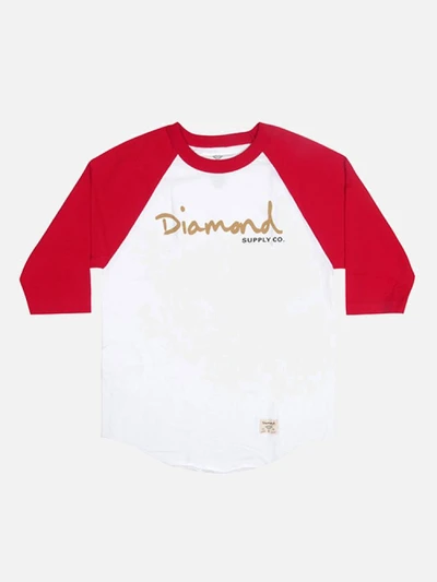 OG SCRIPT RAGLAN-WHT/RED