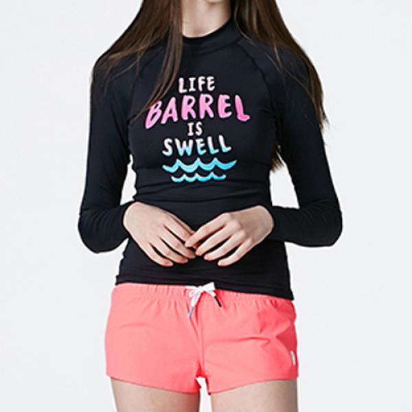 W SWELL RASHGUARD V3-BLACK