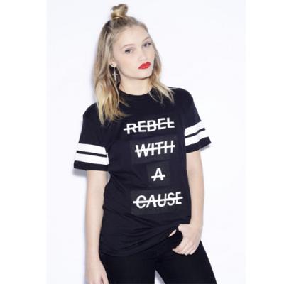 BE CAUSE T-SHIRTS-BLACK