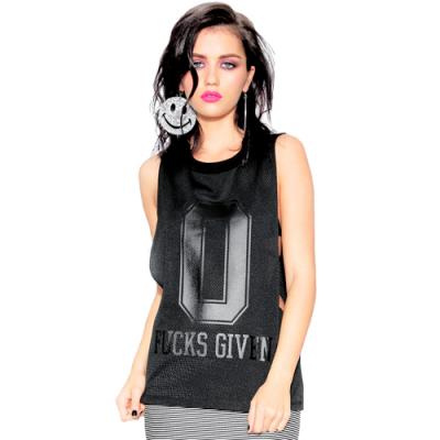 VARSITY ZERO MESH TANK TOP-BLACK